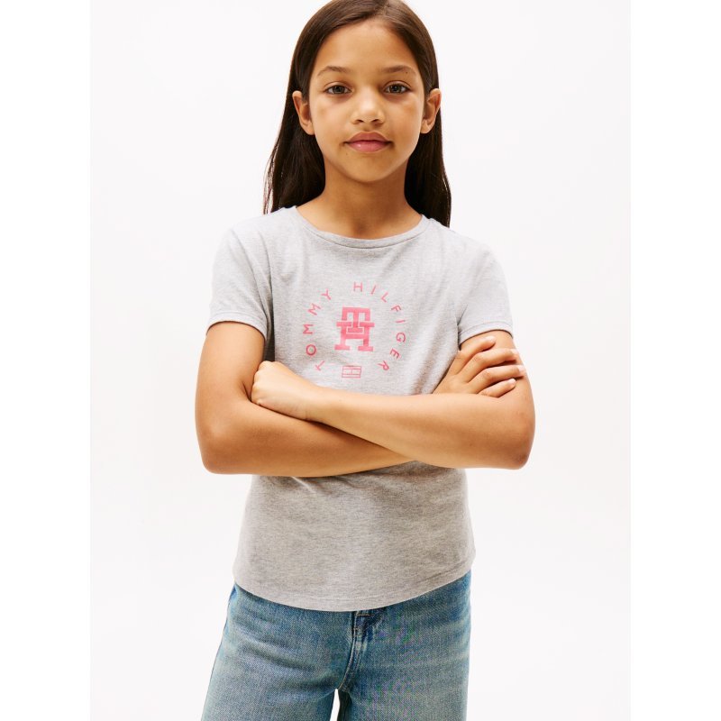 Tommy-TShirtXG01397-P61 Kids' Circle Logo T-Shirt - Imagen 1