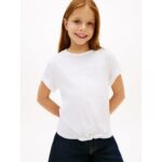 Kids' Hilfiger Logo Tie-Front T-Shirt