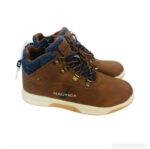 Botas Nautica Casuales de Estilo Urbano para Niño Marrón