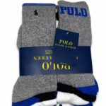 Pack de Medias Largas Polo Ralph Lauren Altos Gris y Azul