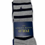 Pack de 3 Medias Polo Ralph Lauren Altos Rayas y Marino