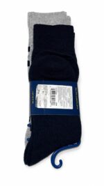 Pack de 3 Medias Polo Ralph Lauren Altos Rayas y Marino - Imagen 2