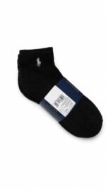 Pack de 6 Medias Medianas Polo Ralph Lauren Tobilleros Negros - Image 2