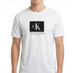 Camiseta Calvin Klein Logo Box - Blanca