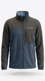 Casaca Fleece Columbia Color-Block - Azul / Gris - Imagen 2