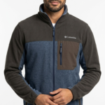 Casaca Fleece Columbia Color-Block - Azul / Gris