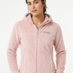 Chaqueta Polar Sherpa Columbia con Capucha para Mujer Rosa