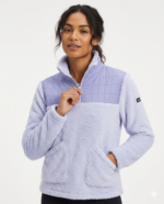Casaca de Felpa Sherpa Columbia para Mujer Color Lavanda - Image 2