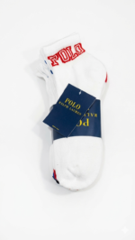 Pack de 6 Calcetines Tobilleros Polo Ralph Lauren | Blanco y Multicolor