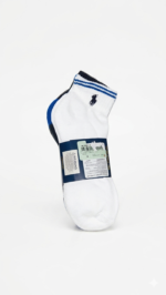 Pack de 6 Pares de Medias Tobilleros Polo Ralph Lauren | Blanco/Gris y Azul - Image 2