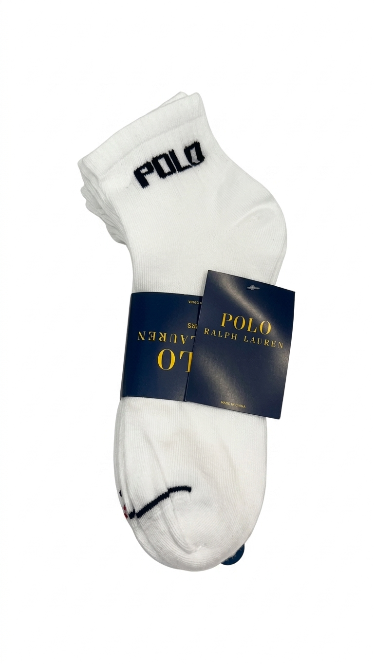 medias-pack-3-calcetines-tobilleros-polo-ralph-lauren-blanco-logo-grande-atras Pack de 6 Pares Medias Tobilleros Polo Ralph Lauren Blanco - Imagen 1