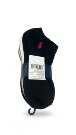 Pack de 6 Pares de Medias Tobilleros Polo Ralph Lauren Gris Negro - Image 2