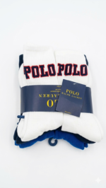 Pack de 6 Pares Medias largas Polo Ralph Lauren | Azul Eléctrico y Blanco