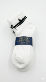 Pack de 6 Calcetines Deportivos Polo Ralph Lauren Blanco y Negro - Image 2
