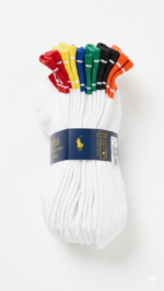6 Pack de Medias Tobilleros Polo Ralph Lauren Unisex Niño Blanco/Multicolor - Image 3