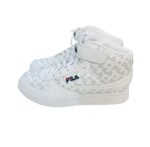 Zapatillas Fila de Caña Alta Blancas con Estrellas