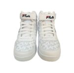 Zapatillas Fila de Caña Alta Blancas con Estrellas - Imagen 2