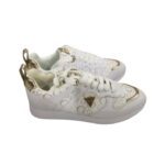 Zapatillas Guess de Mujer Blancas con Monograma y Dorado