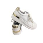 Zapatillas Guess de Plataforma para Mujer Blancas y Dorado - Imagen 2