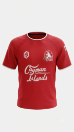 Camiseta Deportiva Cayman Islands para Hombre – Rojo - Imagen 2