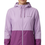 Casaca Cortaviento Columbia Bicolor para Mujer – Lila / Púrpura