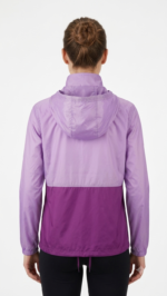 Casaca Cortaviento Columbia Bicolor para Mujer – Lila / Púrpura - Imagen 2