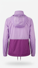 Casaca Cortaviento Columbia Bicolor para Mujer – Lila / Púrpura - Imagen 4