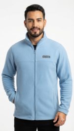 Casaca Fleece Columbia Steens Mountain para Hombre – Azul Claro / Celeste