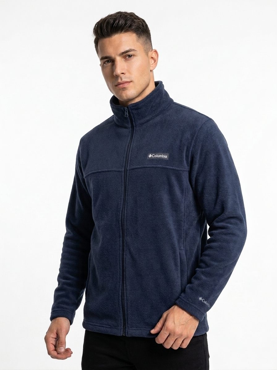 casaca-fleece-columbia-hombre-azul-marino Casaca Fleece Columbia Steens Mountain para Hombre – Azul Marino - Imagen 1