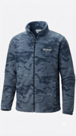 Casaca Fleece Columbia Steens Mountain para Hombre – Camuflado Azul / Acero - Imagen 2