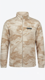 Casaca Fleece Columbia Steens Mountain para Hombre – Camuflado Beige / Caqui - Imagen 2