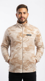 Casaca Fleece Columbia Steens Mountain para Hombre – Camuflado Beige / Caqui