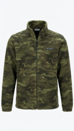 Casaca Fleece Columbia Steens Mountain para Hombre – Camuflado Verde / Olivo - Imagen 2