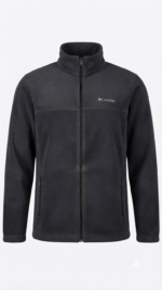 Casaca Fleece Columbia Steens Mountain para Hombre – Gris Oscuro / Carbón - Imagen 2