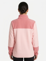 Casaca Fleece Columbia Benton Springs con Cierre Completo para Mujer – Rosado Combinado / Crema - Imagen 2