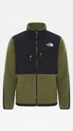 Casaca Fleece Sherpa The North Face Denali para Hombre – Verde Olivo / Negro - Imagen 2