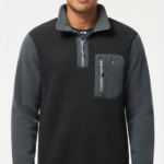 Casaca Fleece Sherpa The North Face con Medio Cierre para Hombre – Negro / Gris Oscuro