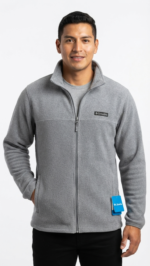 Casaca Polar Columbia Steens Mountain 2.0 para Hombre – Gris Claro Jaspeado