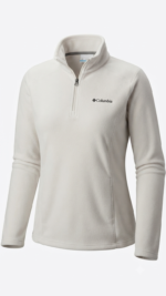 Pulóver Fleece Columbia Benton Springs con Medio Cierre para Mujer – Blanco Hueso / Beige Claro - Imagen 2