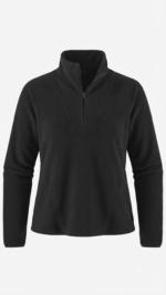 Pulóver Fleece Columbia Glacial IV con Medio Cierre para Mujer – Negro - Imagen 2
