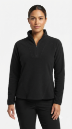 Pulóver Fleece Columbia Glacial IV con Medio Cierre para Mujer – Negro
