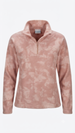 Pulóver Fleece Columbia Glacial IV con Medio Cierre para Mujer – Estampado Rosado / Palo Rosa - Imagen 2