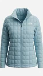 The North Face Thermoball Casaca Acolchada Cuadrada para Mujer Azul Claro - Imagen 2