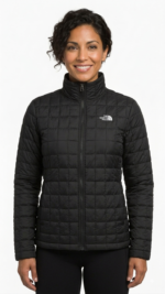 The North Face Casaca Acolchada Cuadrada para Mujer Negro de Pluma