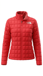 The North Face Thermoball Casaca Acolchada Cuadrada para Mujer Rojo - Imagen 2