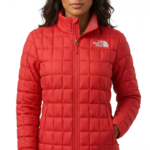 The North Face Thermoball Casaca Acolchada Cuadrada para Mujer Rojo
