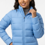 The North Face Casaca Acolchada para Mujer Azul Celeste de Pluma
