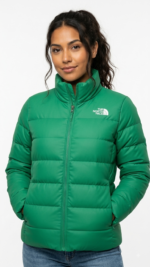 The North Face Casaca Acolchada para Mujer Verde Esmeralda de Pluma