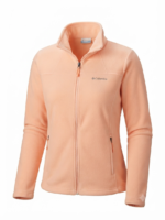 Casaca de Forro Polar Columbia para Mujer con Cremallera – Color Durazno - Imagen 4