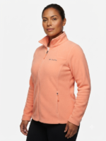 Casaca de Forro Polar Columbia para Mujer con Cremallera – Color Durazno - Imagen 2